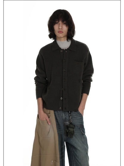 MASONPRINCE Wool Handmade Sweater Cardigan