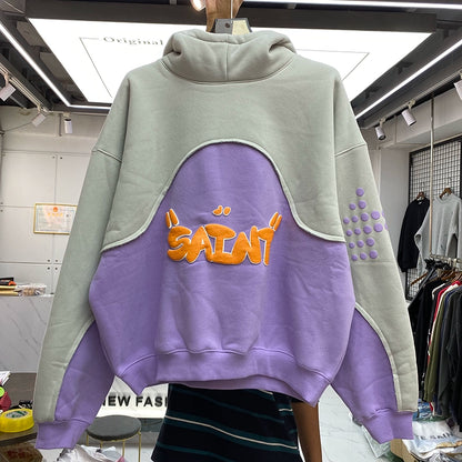 SAINT Two-dimension Loose Plush Hoodie