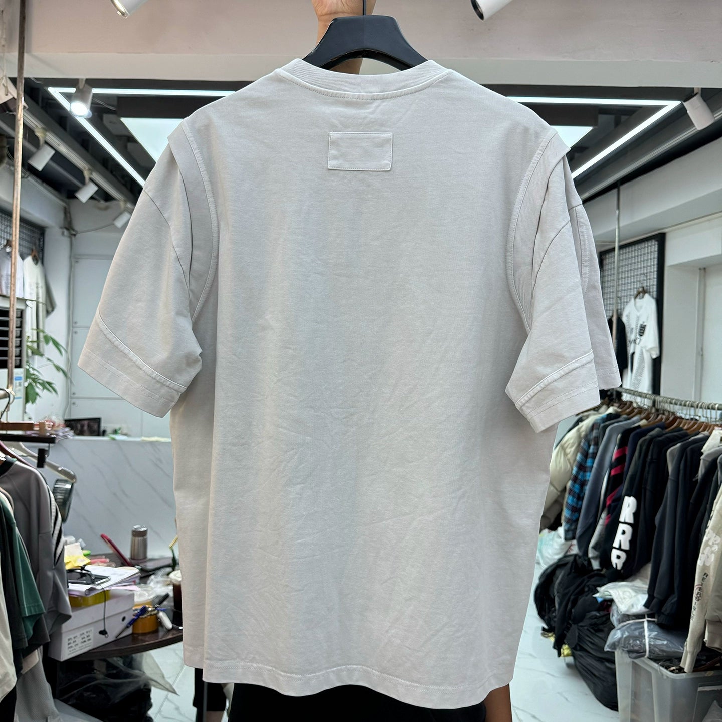 NUBI 'Studded' Oversize Crew neck T-shirt
