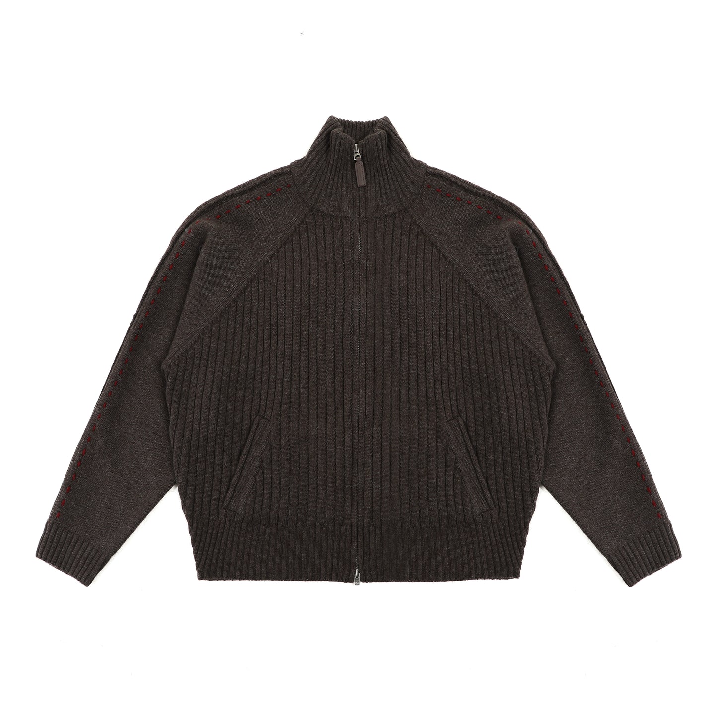 MASONPRINCE 90 Sport-patch Wool Sweater Cardigan