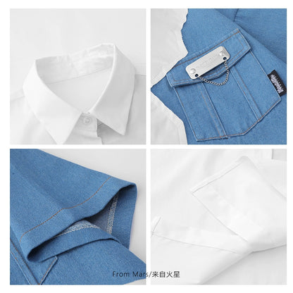 NUBI 'Hidden Inside' Short-sleeve Shirt