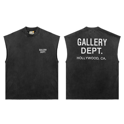 GALLERY DEPT Wash Distressed Tank Top