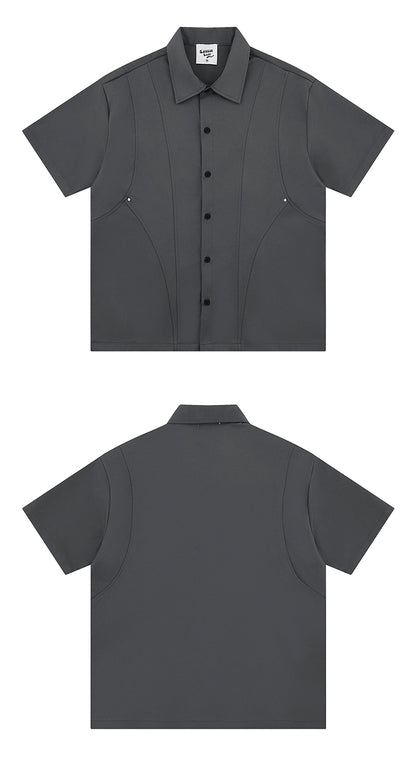 NUBI 'Cases' Loose-fitting Short-sleeved Shirt