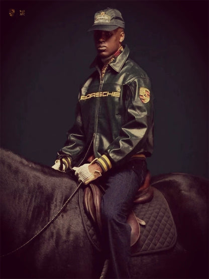 AIME LEON DORE 'Porsche' 993 Racing Leather Jacket