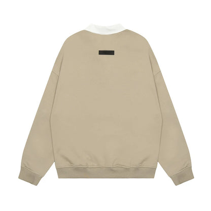 FOG ESSENTIALS POLO SWEATSHIRT [Khaki]