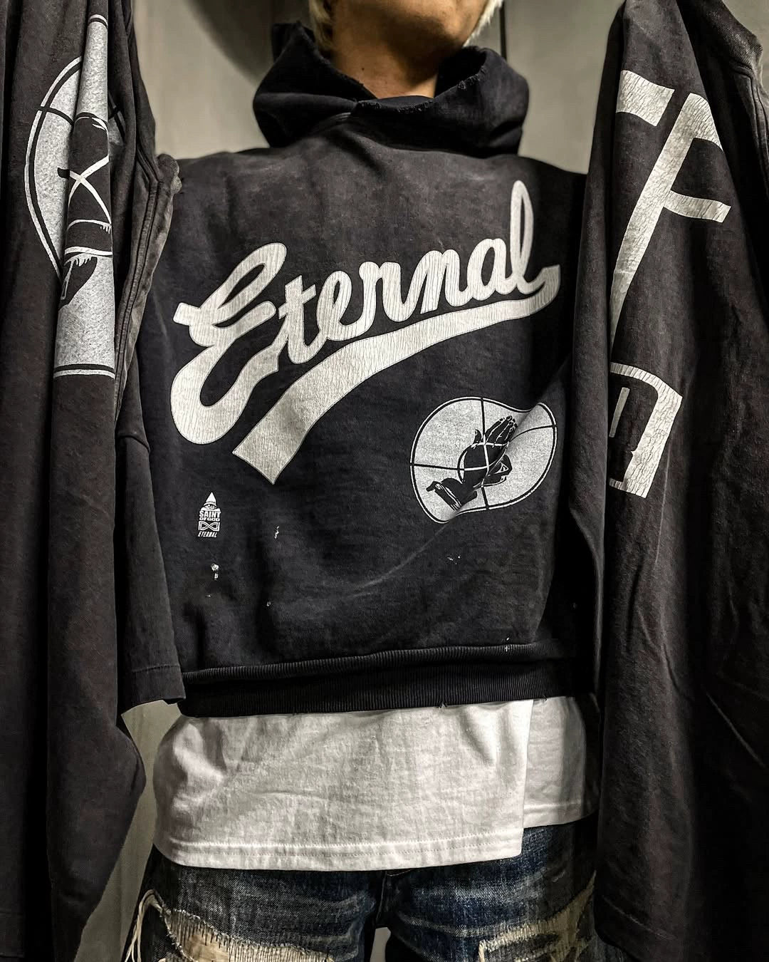 SAINT MICHEAL ETERNAL PRAYING LOOSE HOODIE