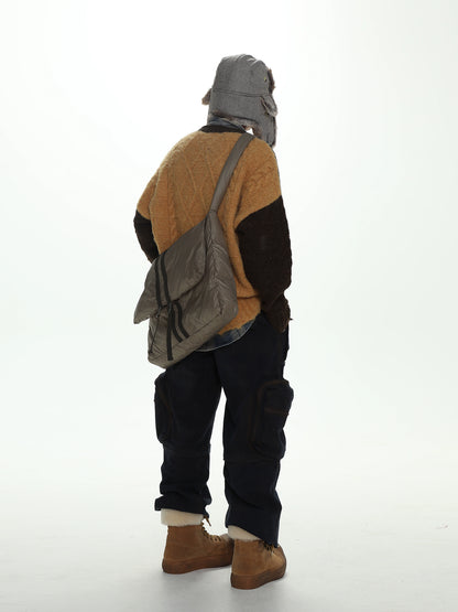MASONPRINCE Reversible Double-Worn Contrasting Bear Sweater