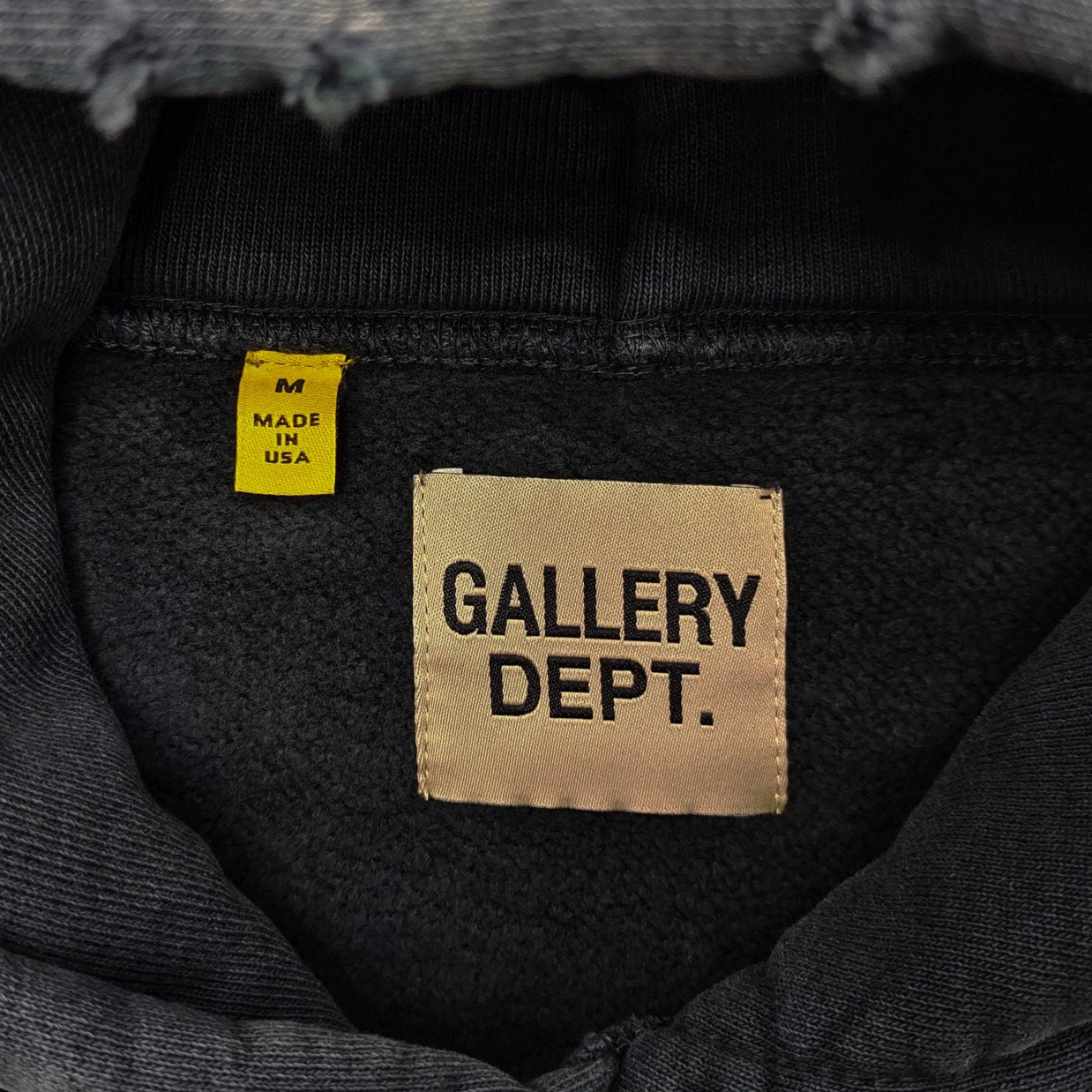 GALLERY DEPT ATK DISTRESSED LOGO HOODIE