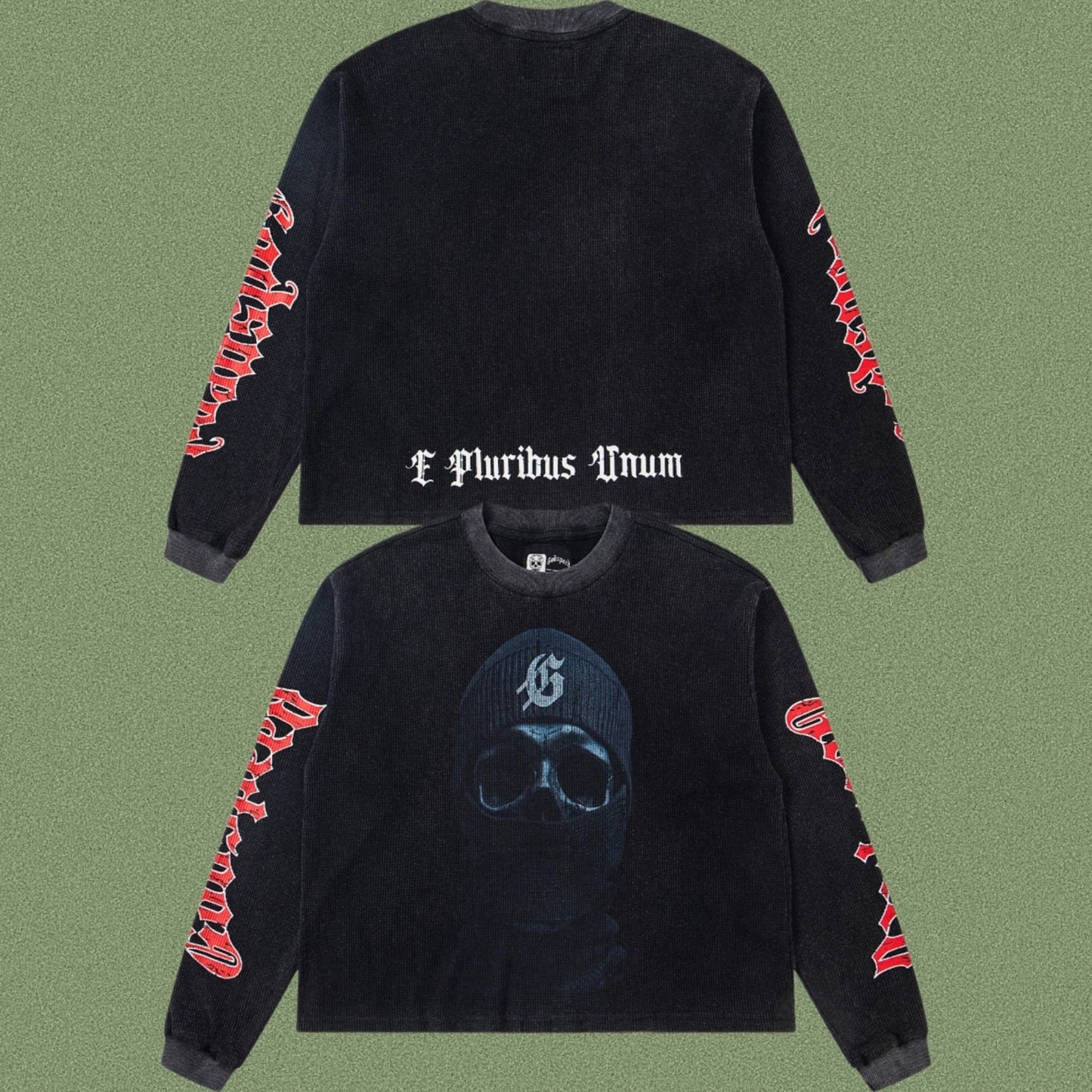 Godspeed Classic Skull Print West Coast Long Sleeve T-Shirt