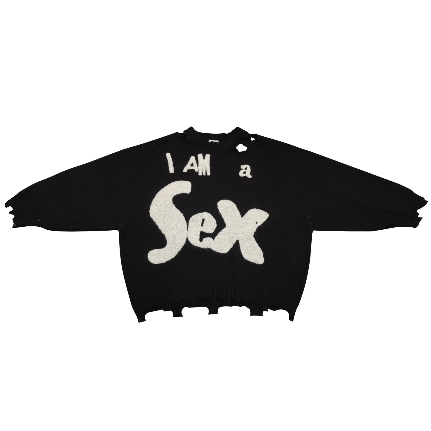 SAINT MICHEAL I AM A SEX PISTOL WOOL SWEATER