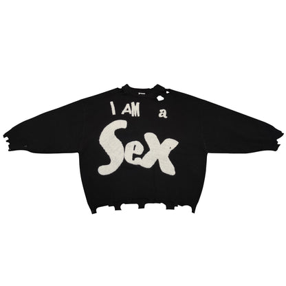 SAINT MICHEAL I AM A SEX PISTOL WOOL SWEATER
