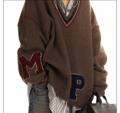 MASONPRINCE MP Cashmere Layered Loose Sweater