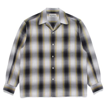 WACKO MARIA Plaid Hawaiian L/S Shirt