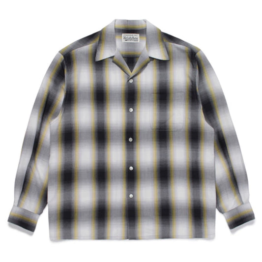 WACKO MARIA Plaid Hawaiian L/S Shirt
