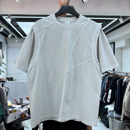 NUBI 'Studded' Oversize Crew neck T-shirt