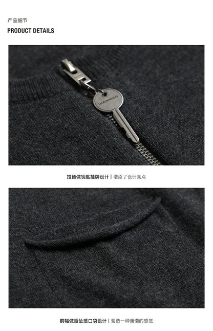 MASONPRINCE Wool Crewneck Light Cardigan