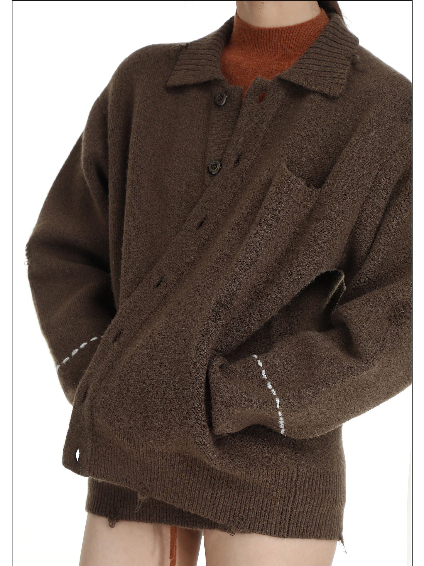 MASONPRINCE Wool Handmade Sweater Cardigan