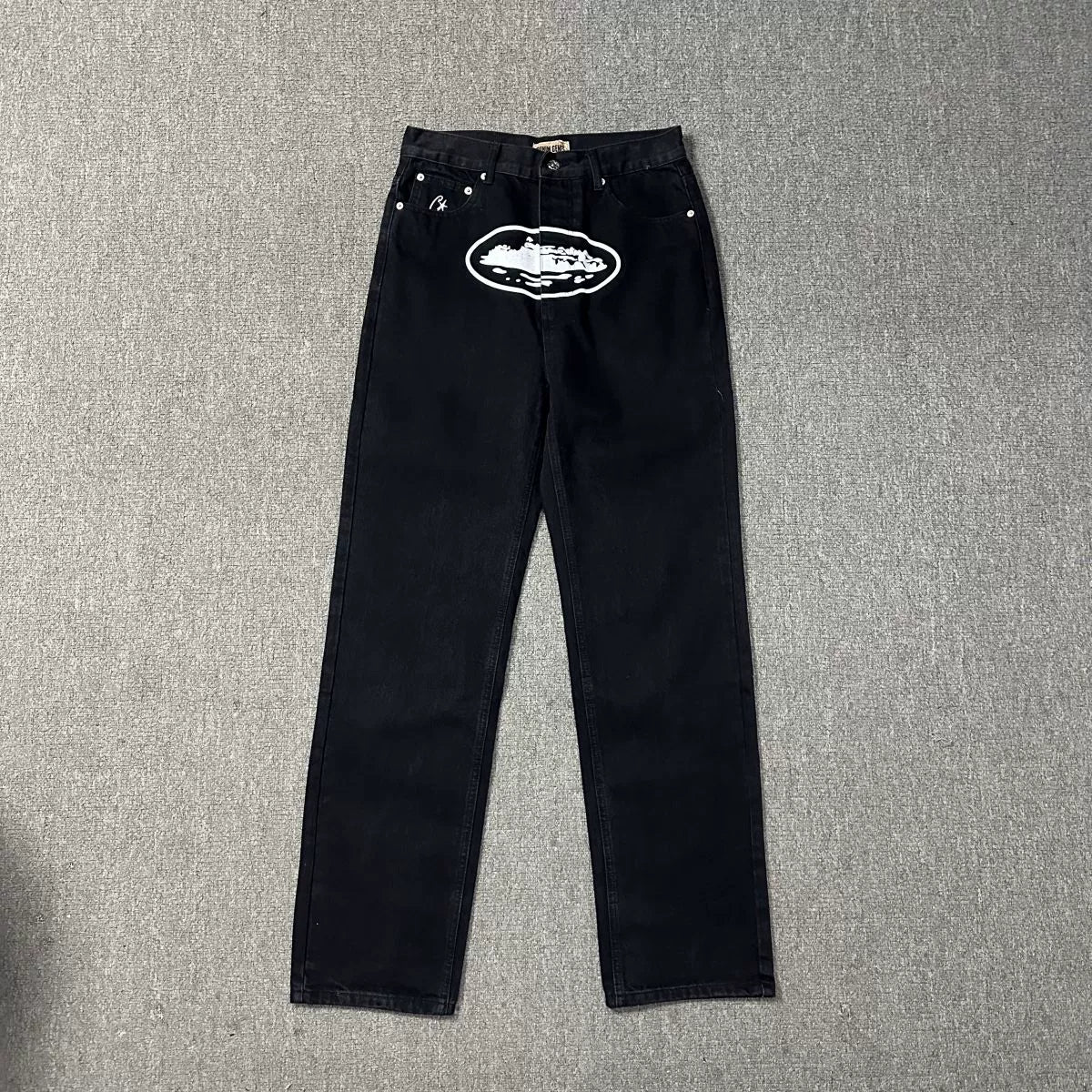 CORTEIZ ALCATRAZ LOGO Baggy Jeans [Black]