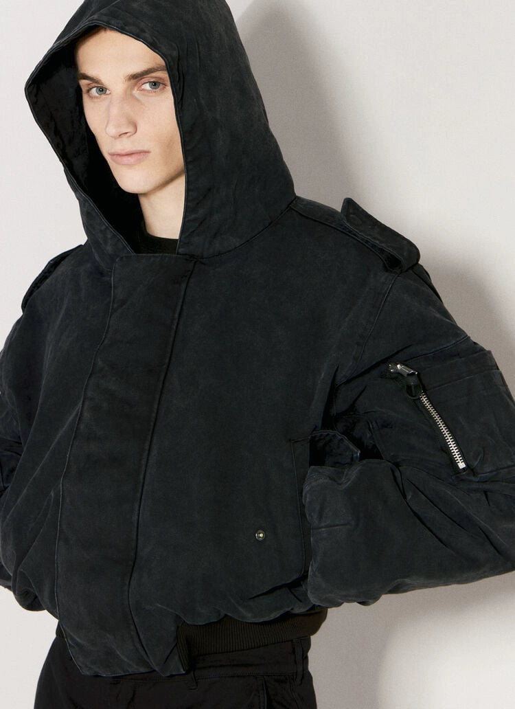 ENTIRE W2 BOMBER WASHED DISTRESSED JACKET