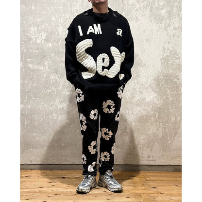 SAINT MICHEAL I AM A SEX PISTOL WOOL SWEATER