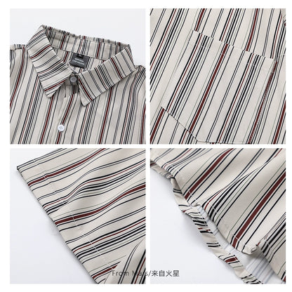 NUBI 'Catalya' Striped S/S Shirt