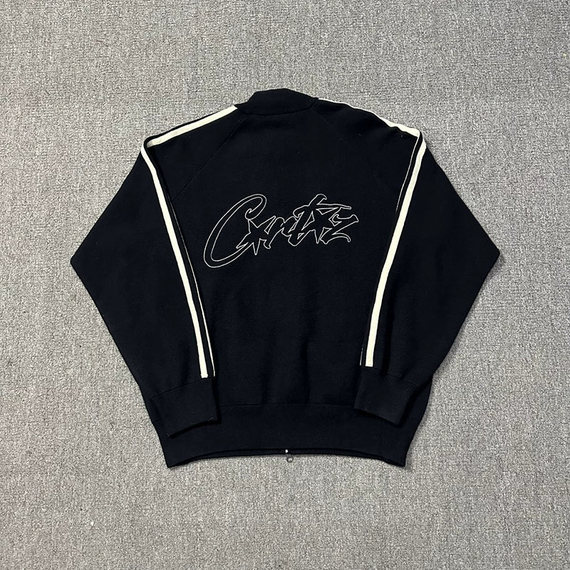 CORTEIZ ALCATRAZ KNITTED CARDIGAN [Black]