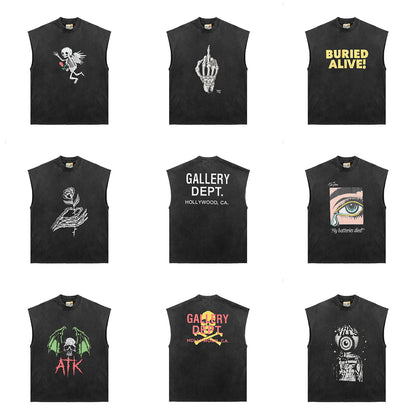 GALLERY DEPT Wash Distressed Tank Top