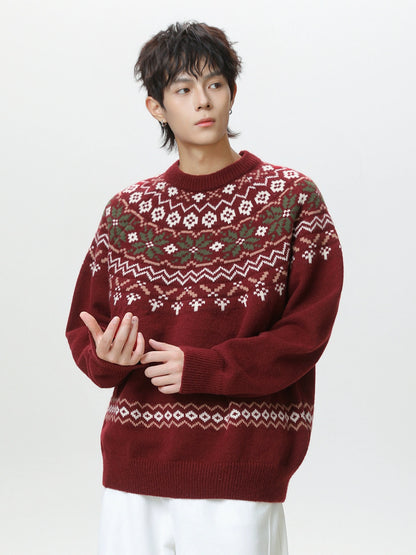 Island pullover knitted sweater