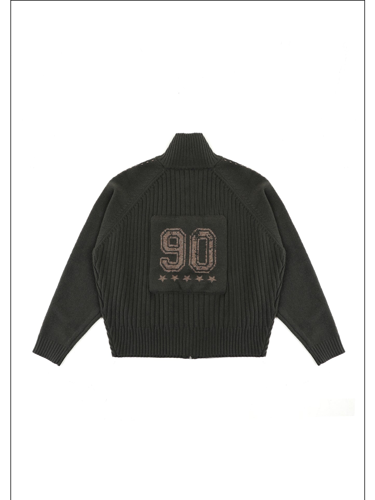 MASONPRINCE 90 Sport-patch Wool Sweater Cardigan