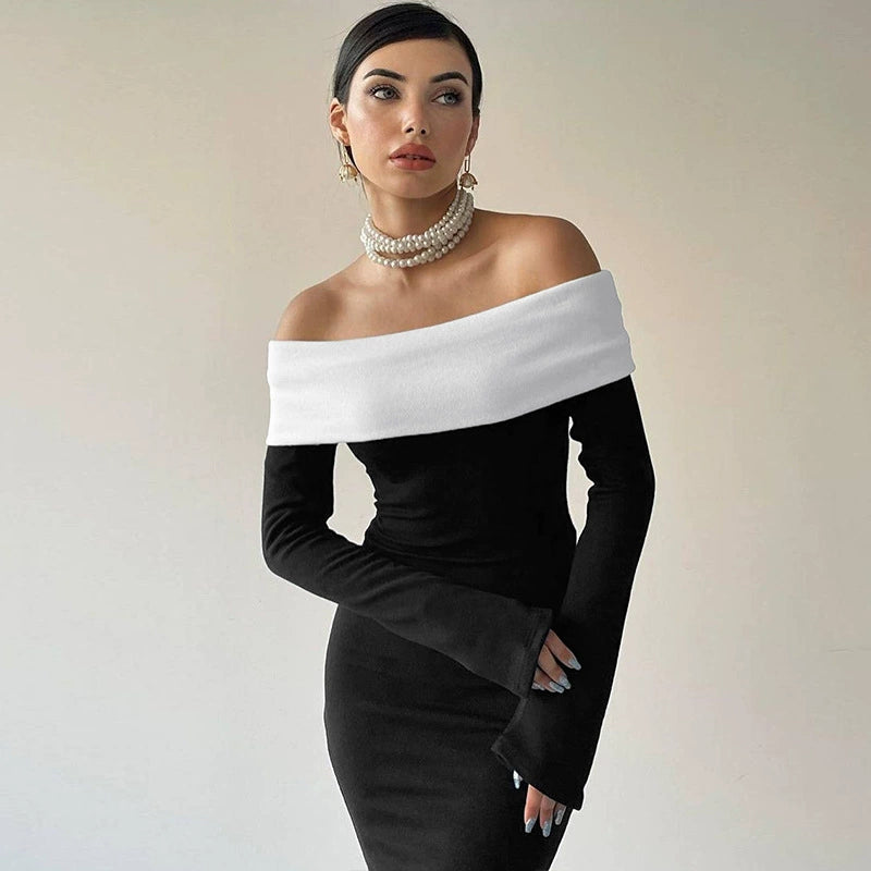 THE 'Martia' STAPPED SHEATH DRESS